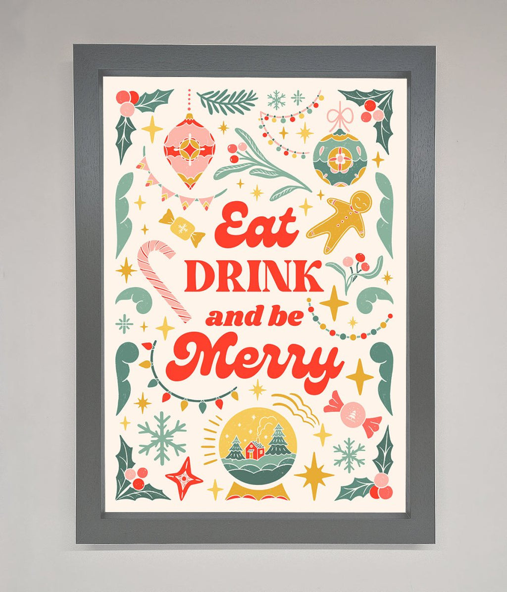 Be Merry Framed Poster