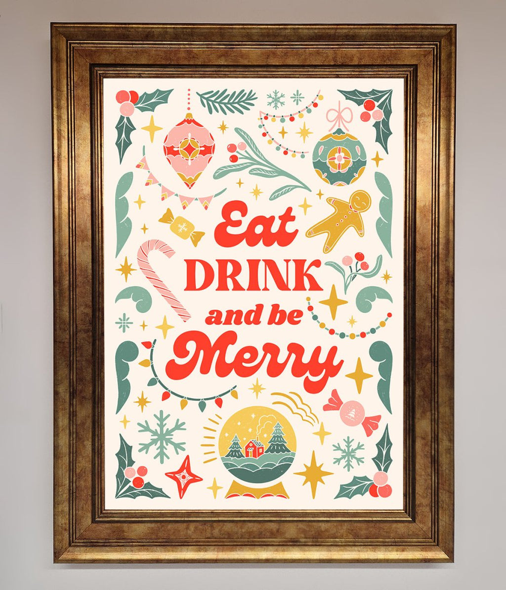 Be Merry Framed Poster