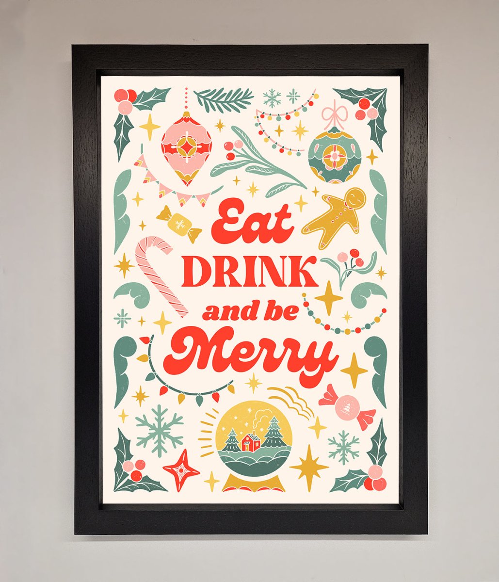 Be Merry Framed Poster