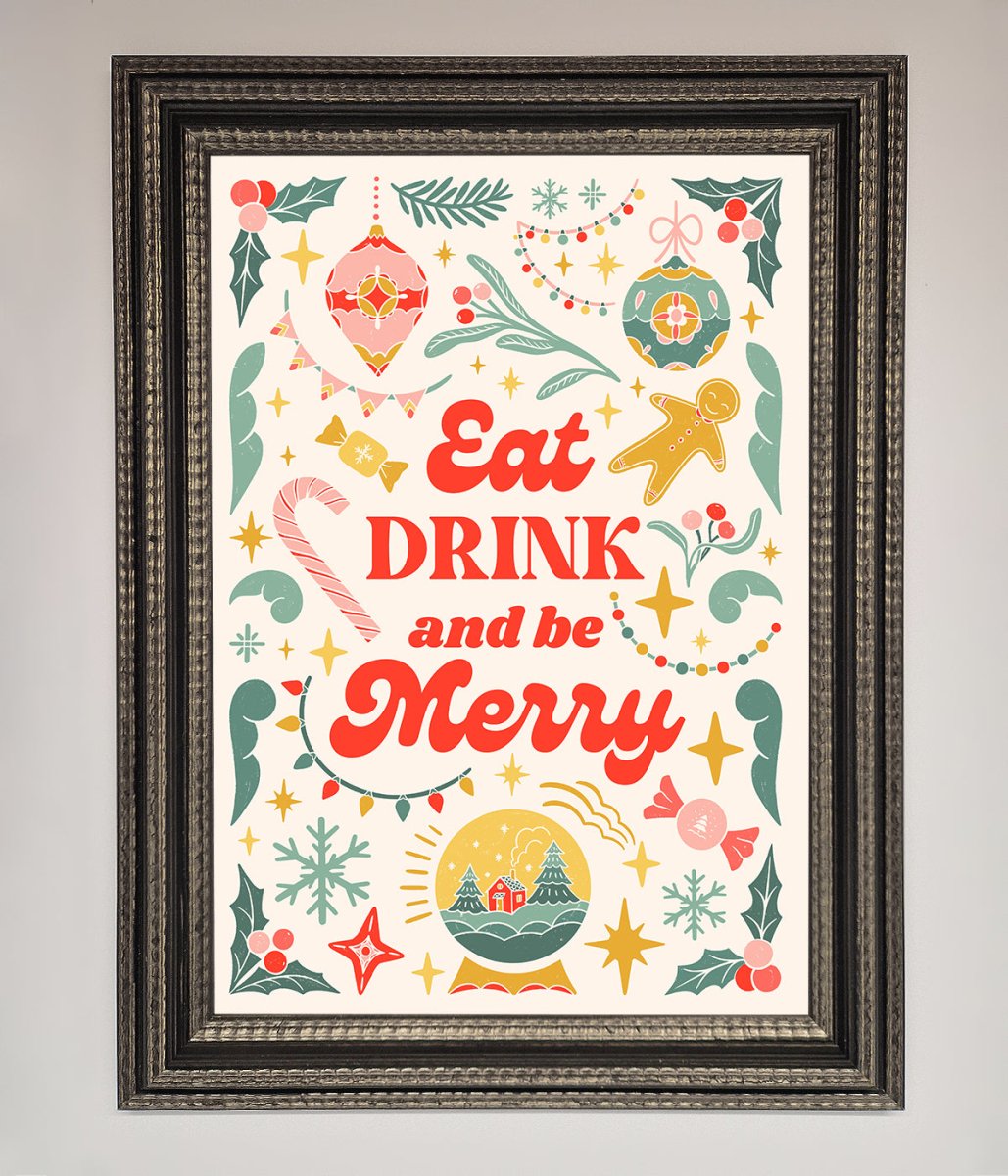 Be Merry Framed Poster