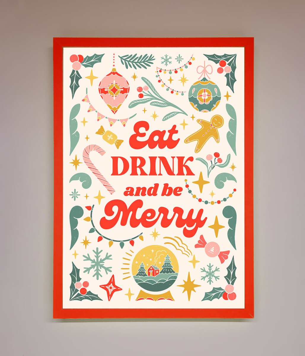Be Merry Framed Poster