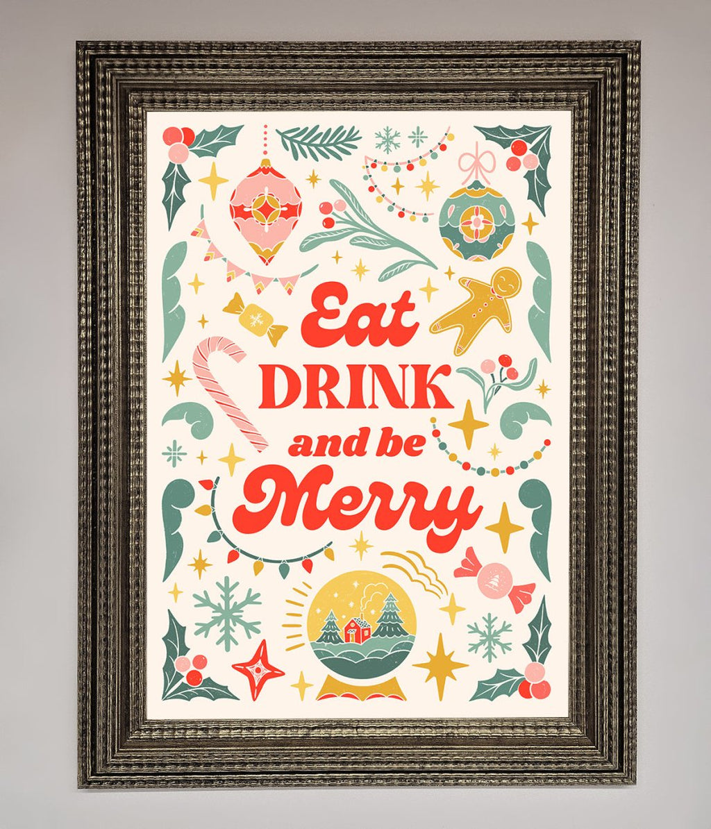 Be Merry Framed Poster