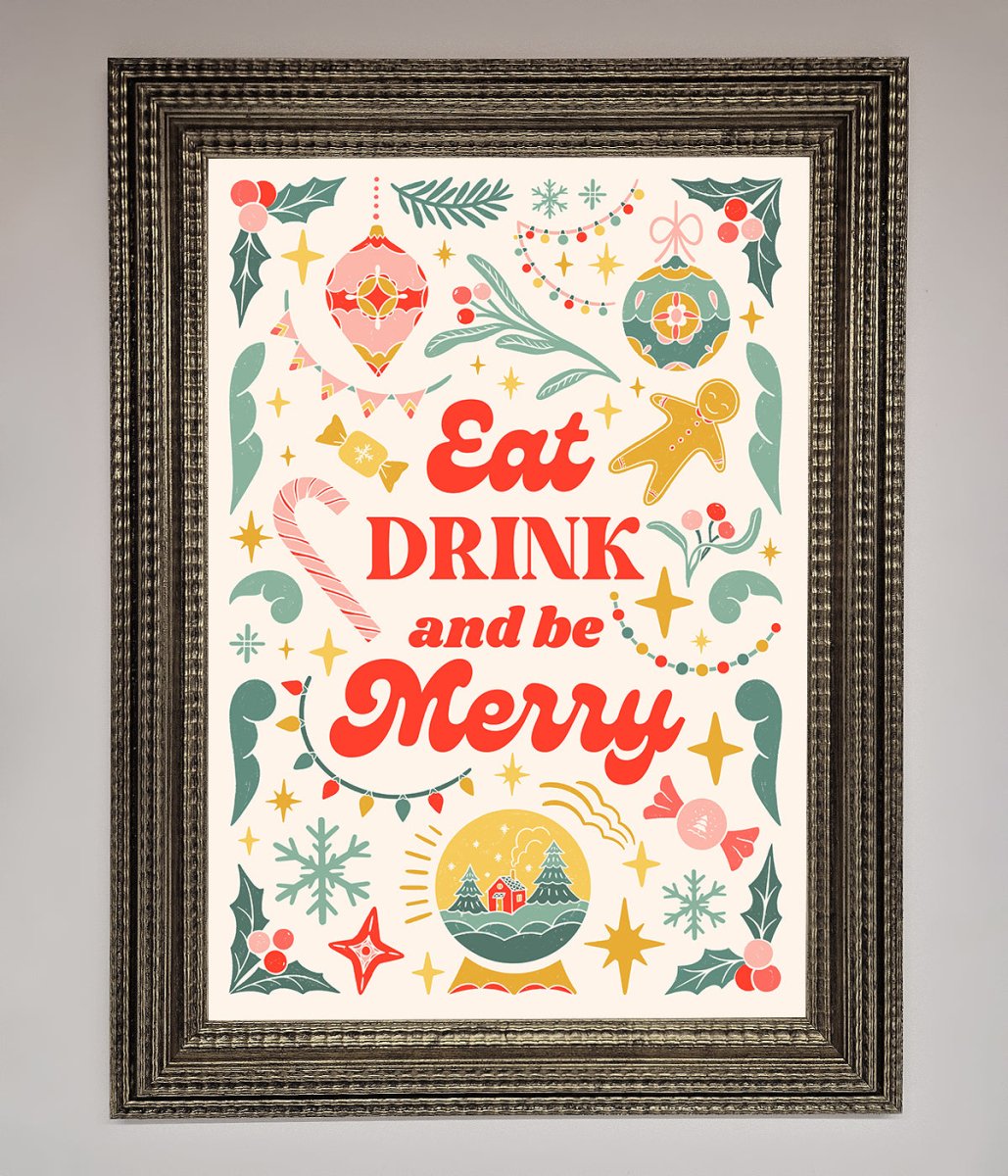 Be Merry Framed Poster