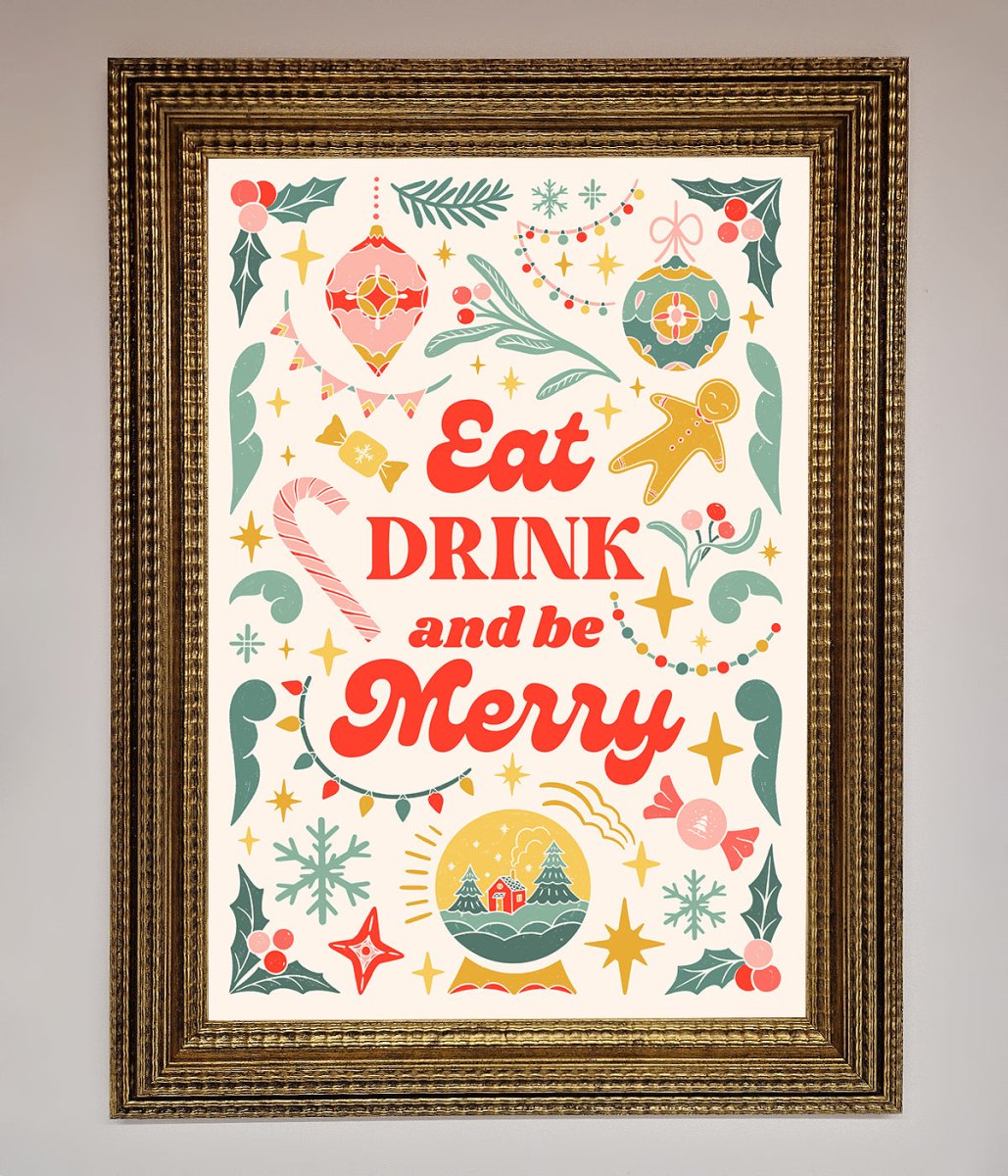 Be Merry Framed Poster