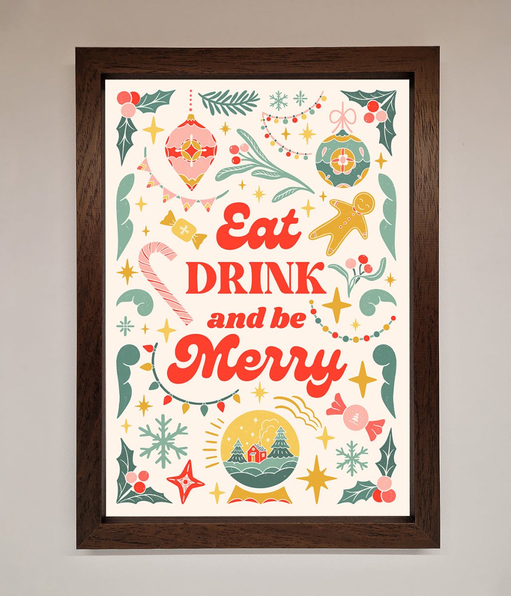 Be Merry Framed Poster