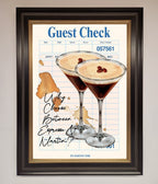 Espresso Martini Framed Wall Art