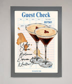 Espresso Martini Framed Wall Art
