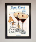 Espresso Martini Framed Wall Art