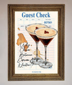 Espresso Martini Framed Wall Art