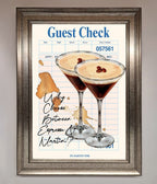 Espresso Martini Framed Wall Art