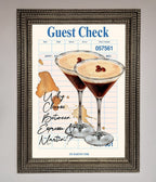 Espresso Martini Framed Wall Art
