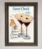 Espresso Martini Framed Wall Art