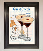 Espresso Martini Framed Wall Art