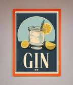 Gin Illustration Framed Poster