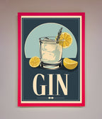 Gin Illustration Framed Poster