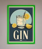 Gin Illustration Framed Poster