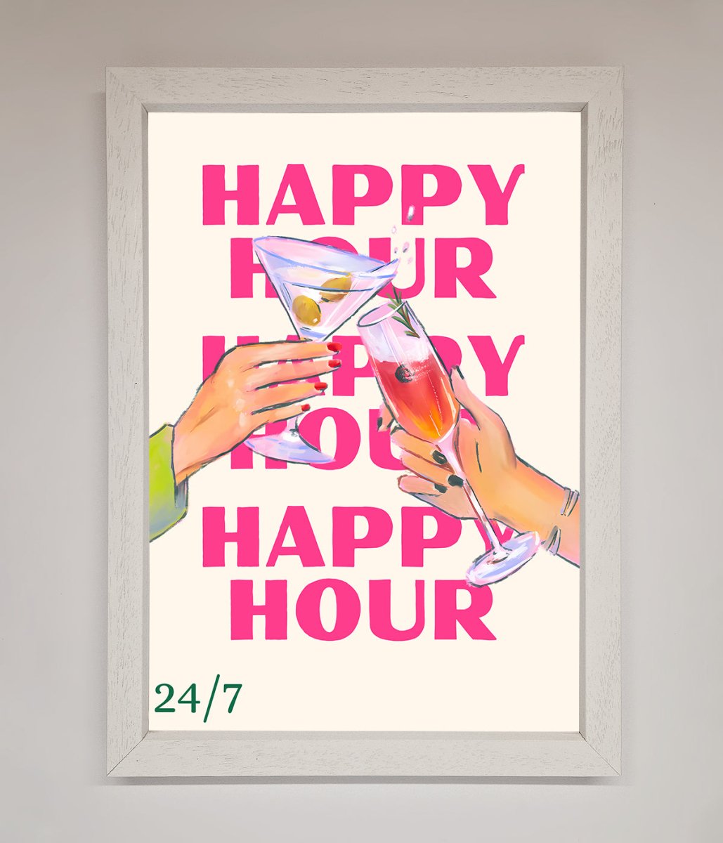 Happy Hour Framed Poster
