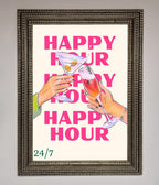 Happy Hour Framed Poster