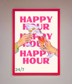 Happy Hour Framed Poster