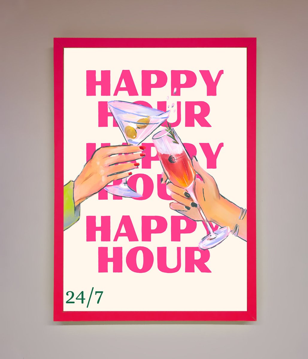 Happy Hour Framed Poster