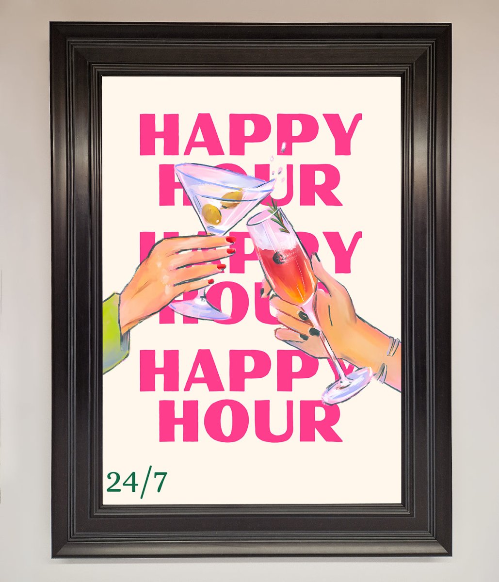 Happy Hour Framed Poster