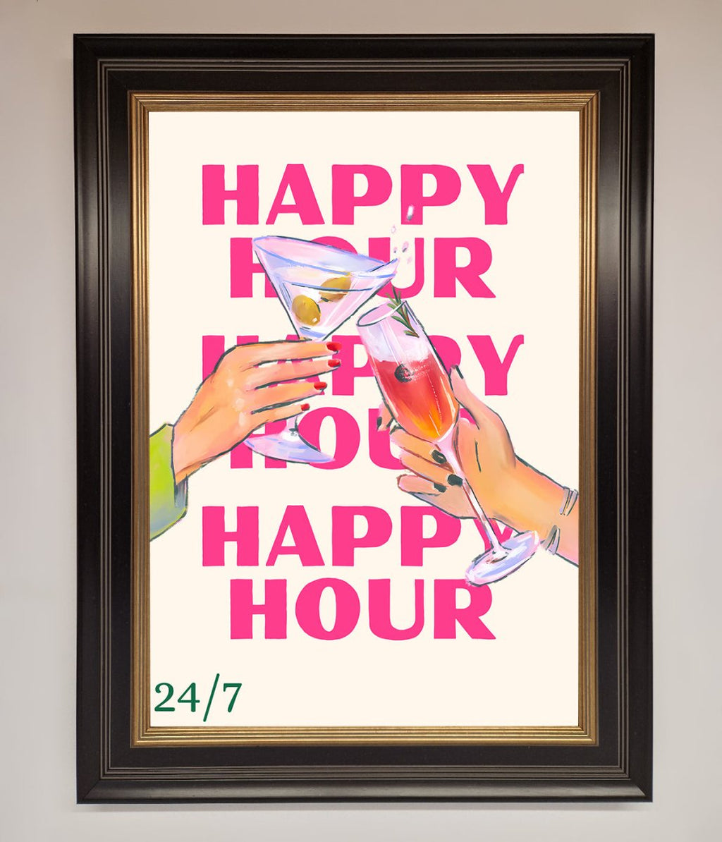 Happy Hour Framed Poster