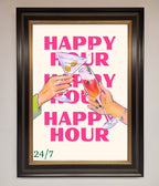 Happy Hour Framed Poster