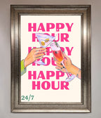 Happy Hour Framed Poster