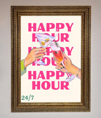 Happy Hour Framed Poster