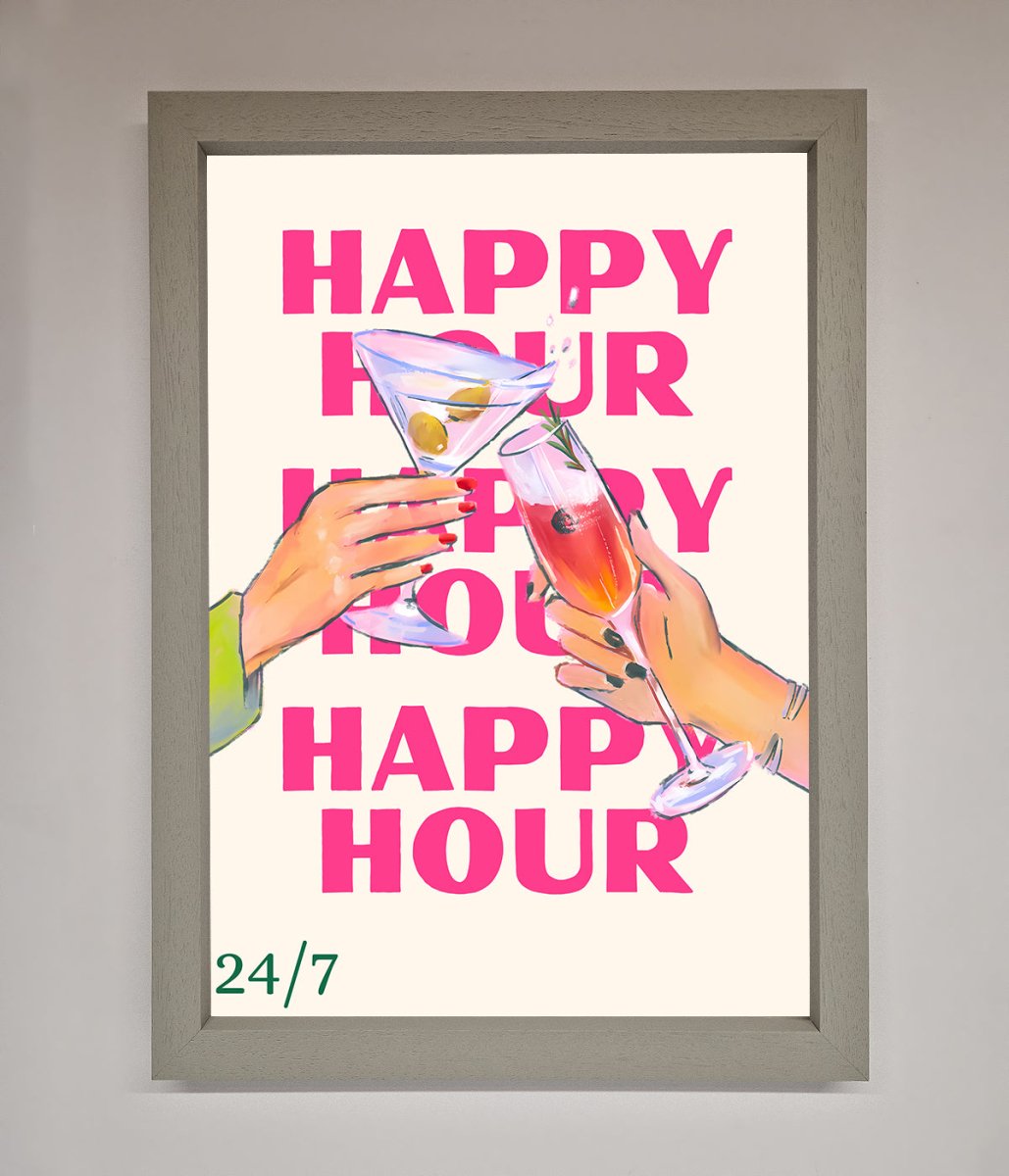 Happy Hour Framed Poster