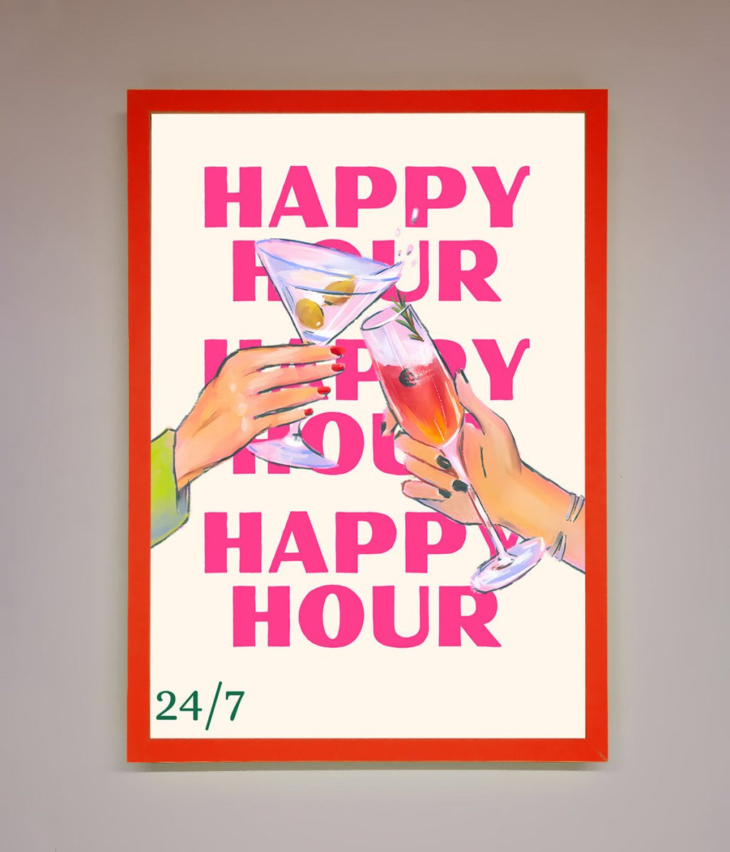 Happy Hour Framed Poster