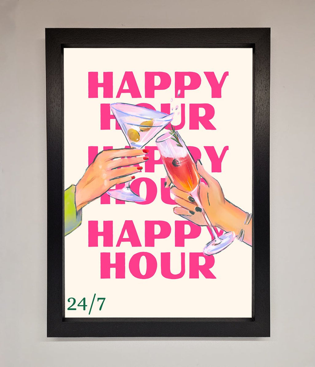 Happy Hour Framed Poster
