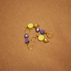 Gold freshwater pearl with lemon huggie earrings| by Ifemi Jewels-4