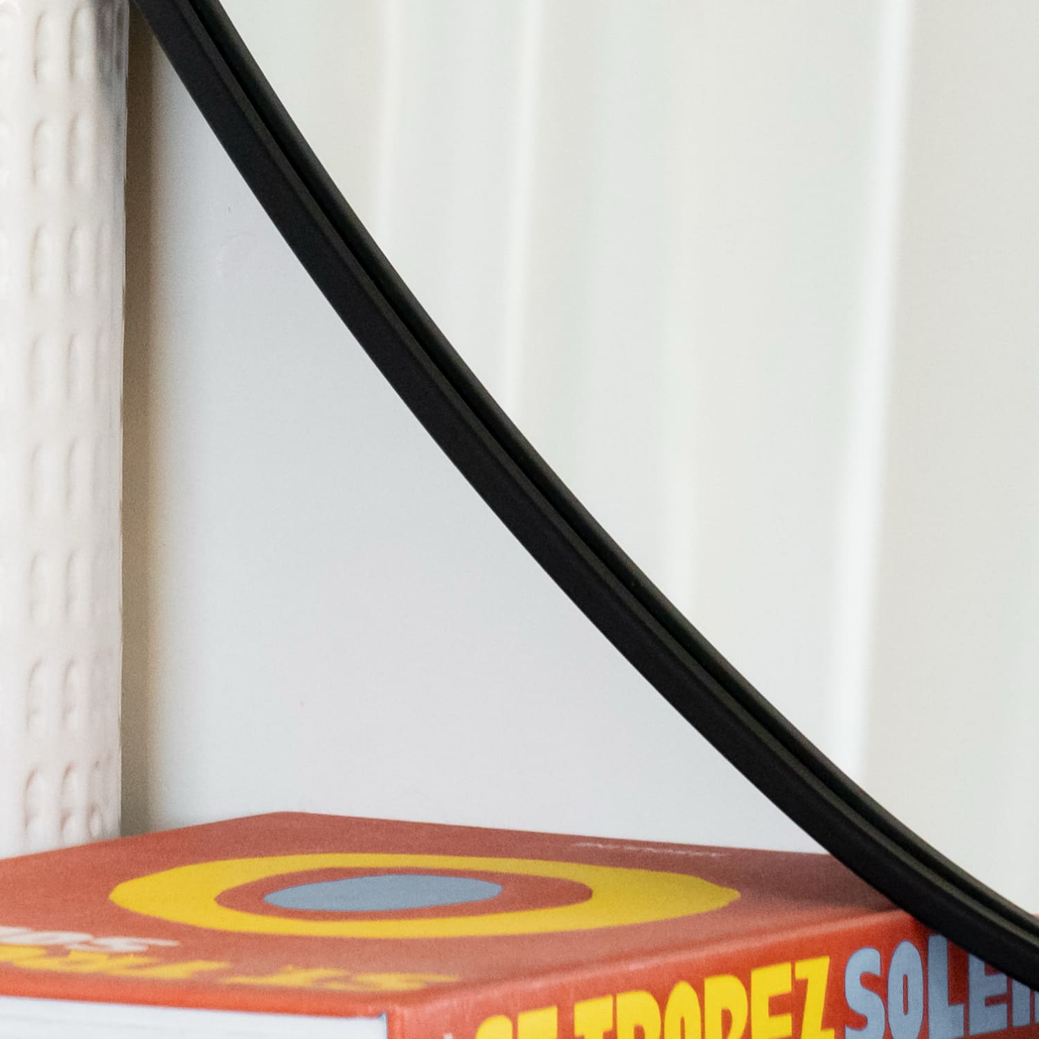 Izumi - Black Metal Irregular Pebble Mirror - 120cm x 90cm-1