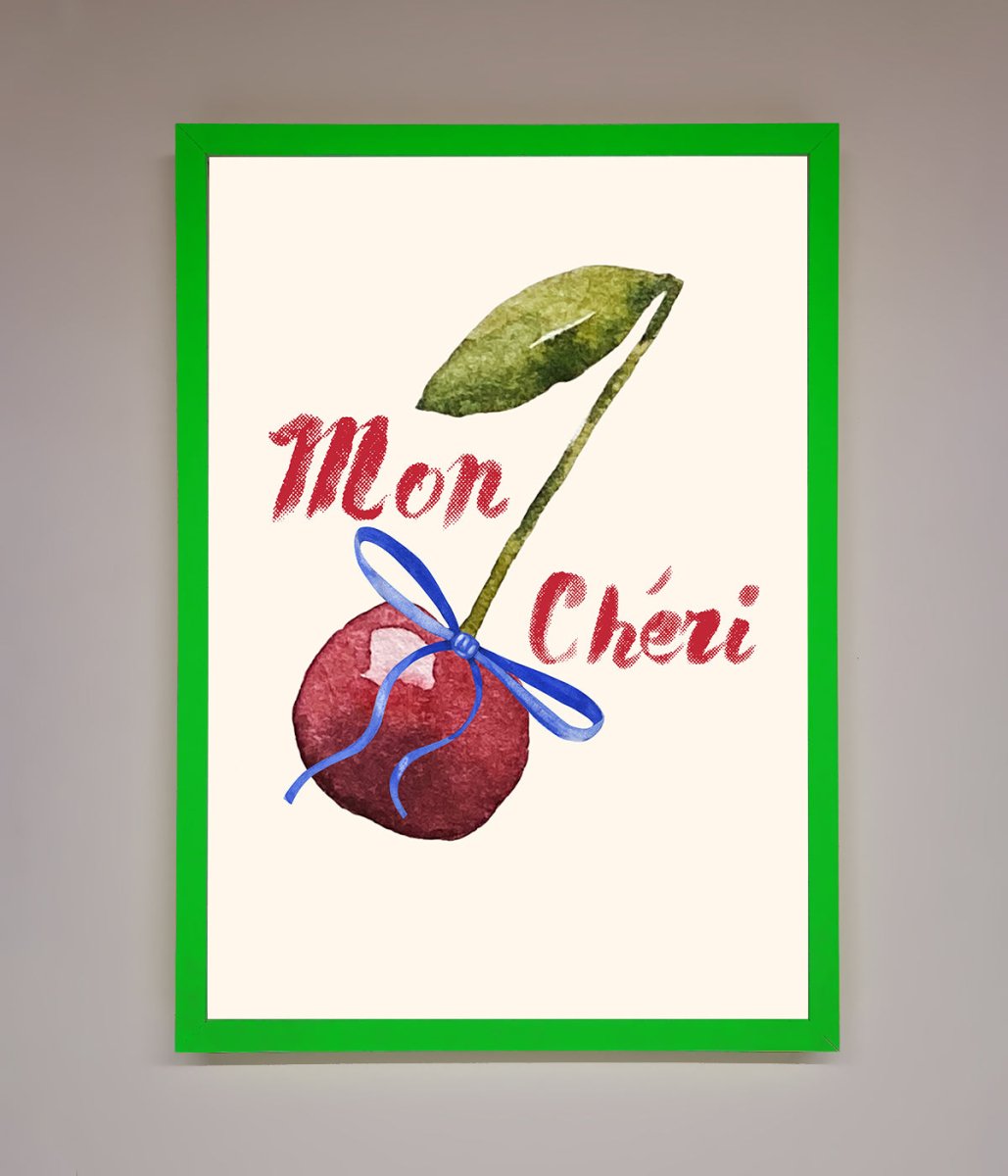 Mon Cheri Cherry Framed Wall Art