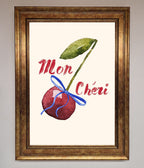 Mon Cheri Cherry Framed Wall Art