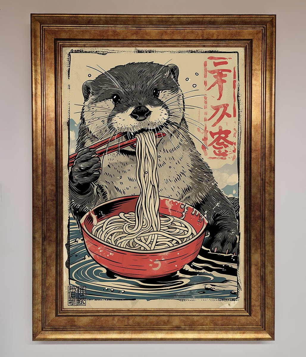Noodles Otter Framed Wall Art