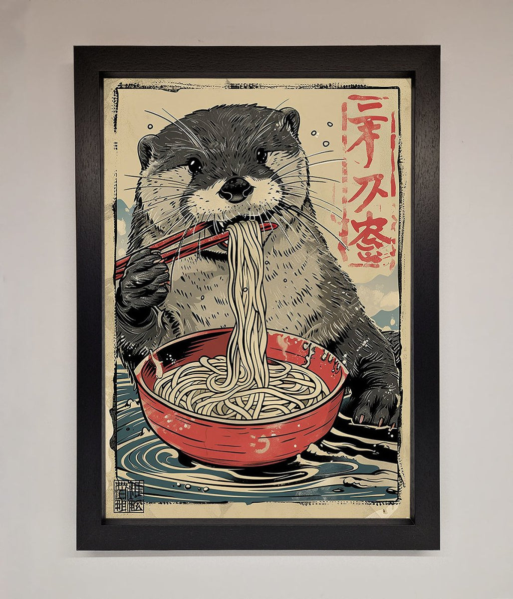 Noodles Otter Framed Wall Art
