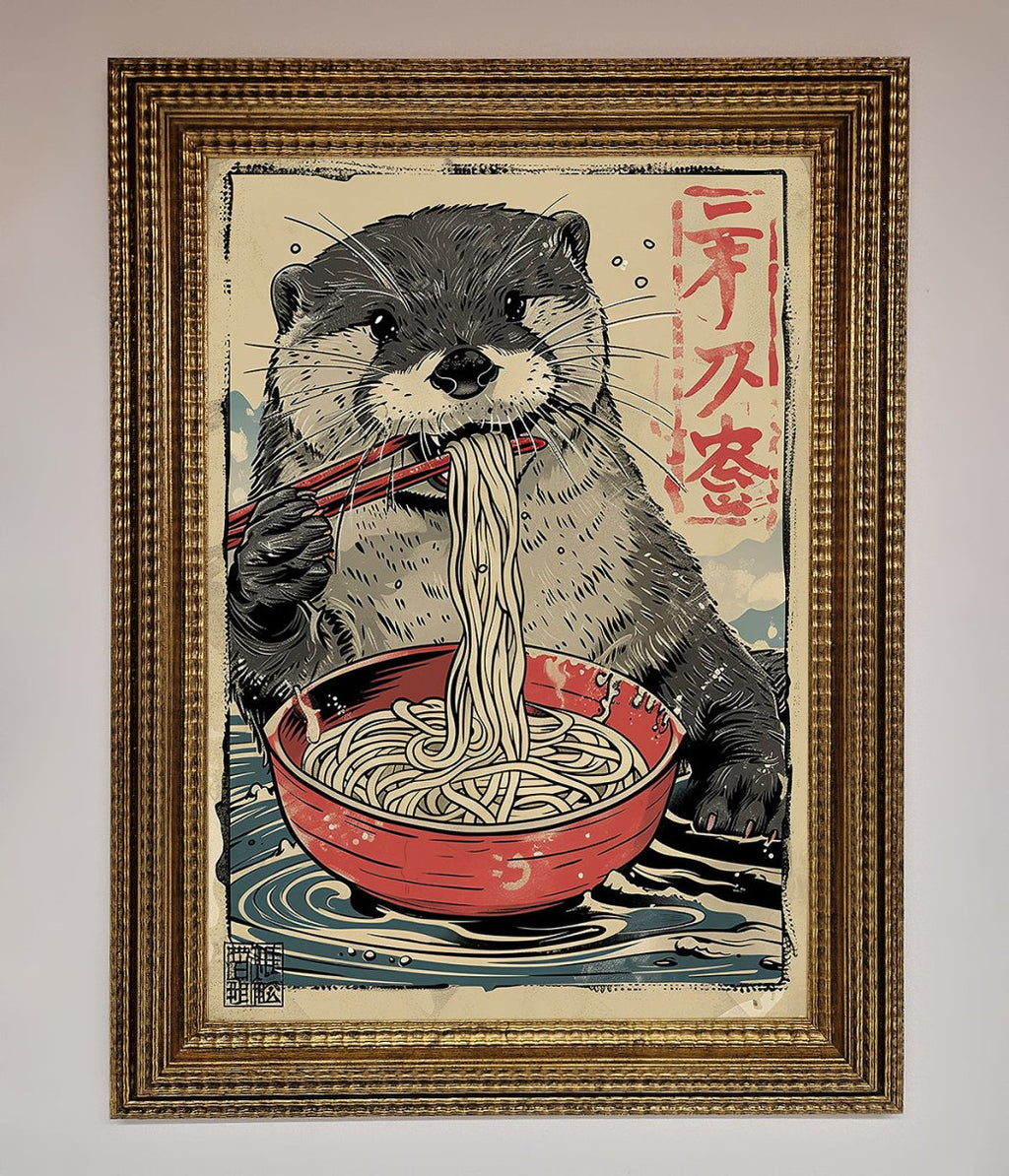 Noodles Otter Framed Wall Art