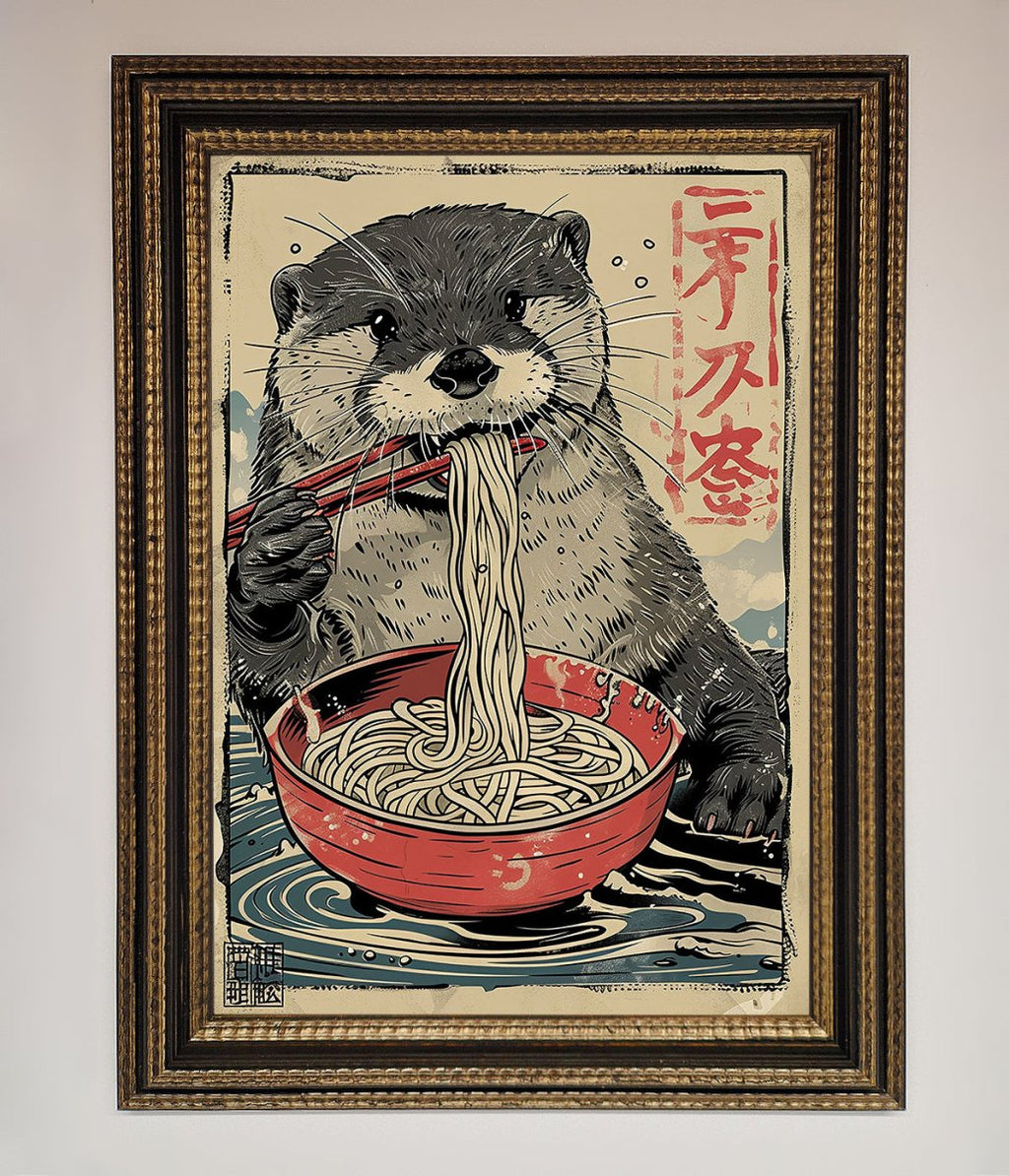 Noodles Otter Framed Wall Art