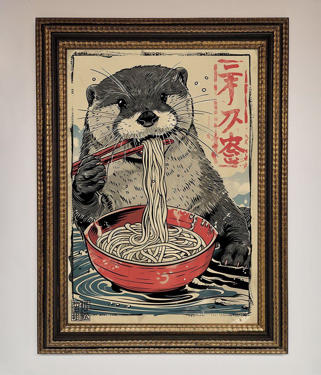 Noodles Otter Framed Wall Art