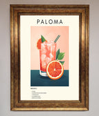 Paloma Cocktail Framed Poster