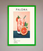 Paloma Cocktail Framed Poster