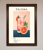 Paloma Cocktail Framed Poster