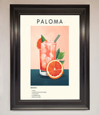 Paloma Cocktail Framed Poster