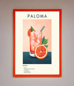 Paloma Cocktail Framed Poster