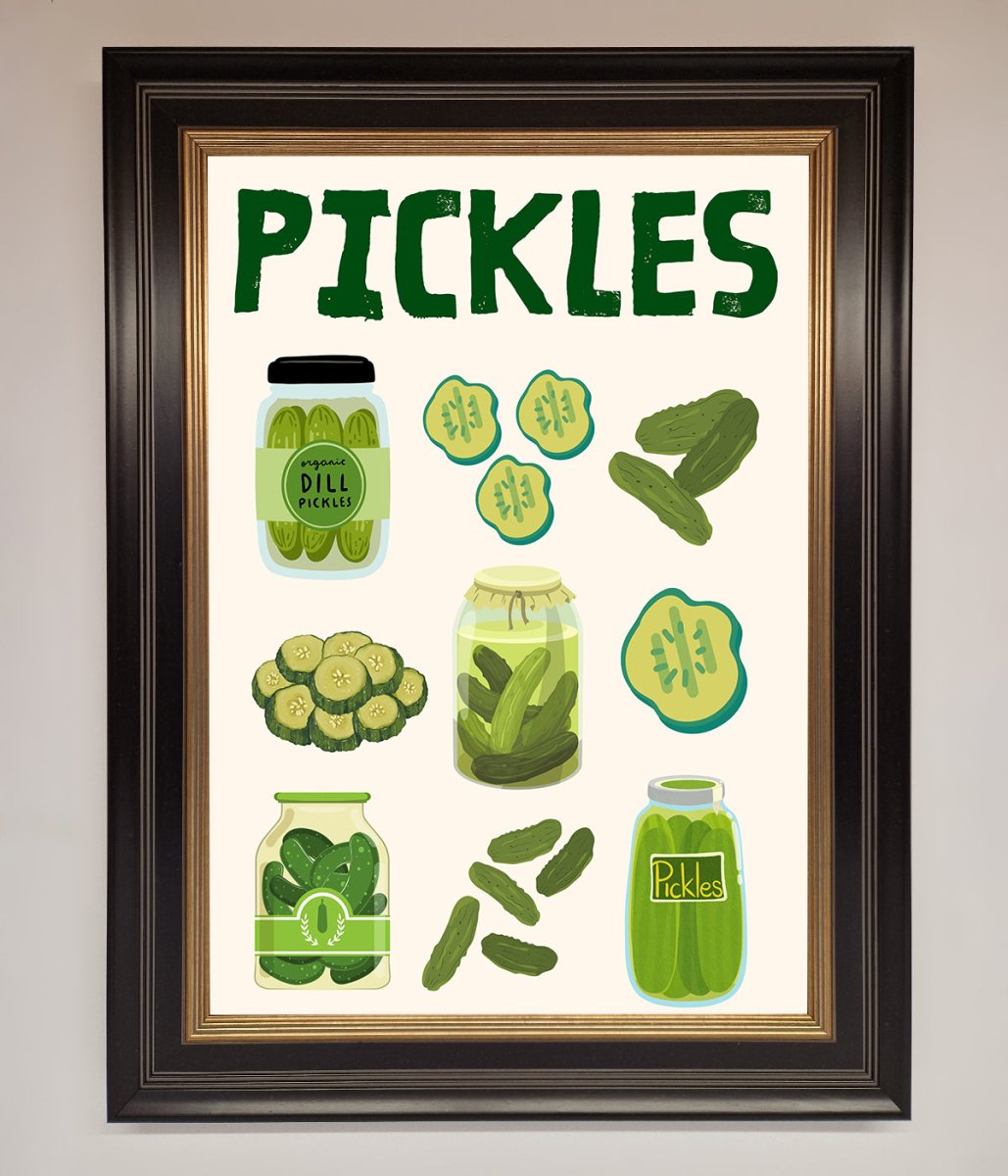 Pickle Lover Framed Wall Art