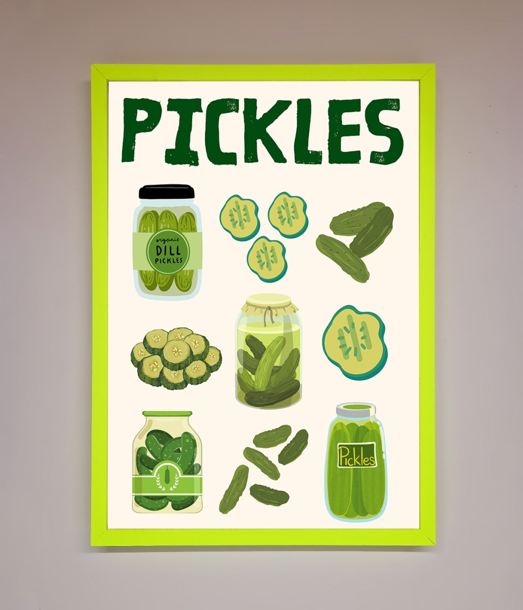 Pickle Lover Framed Wall Art