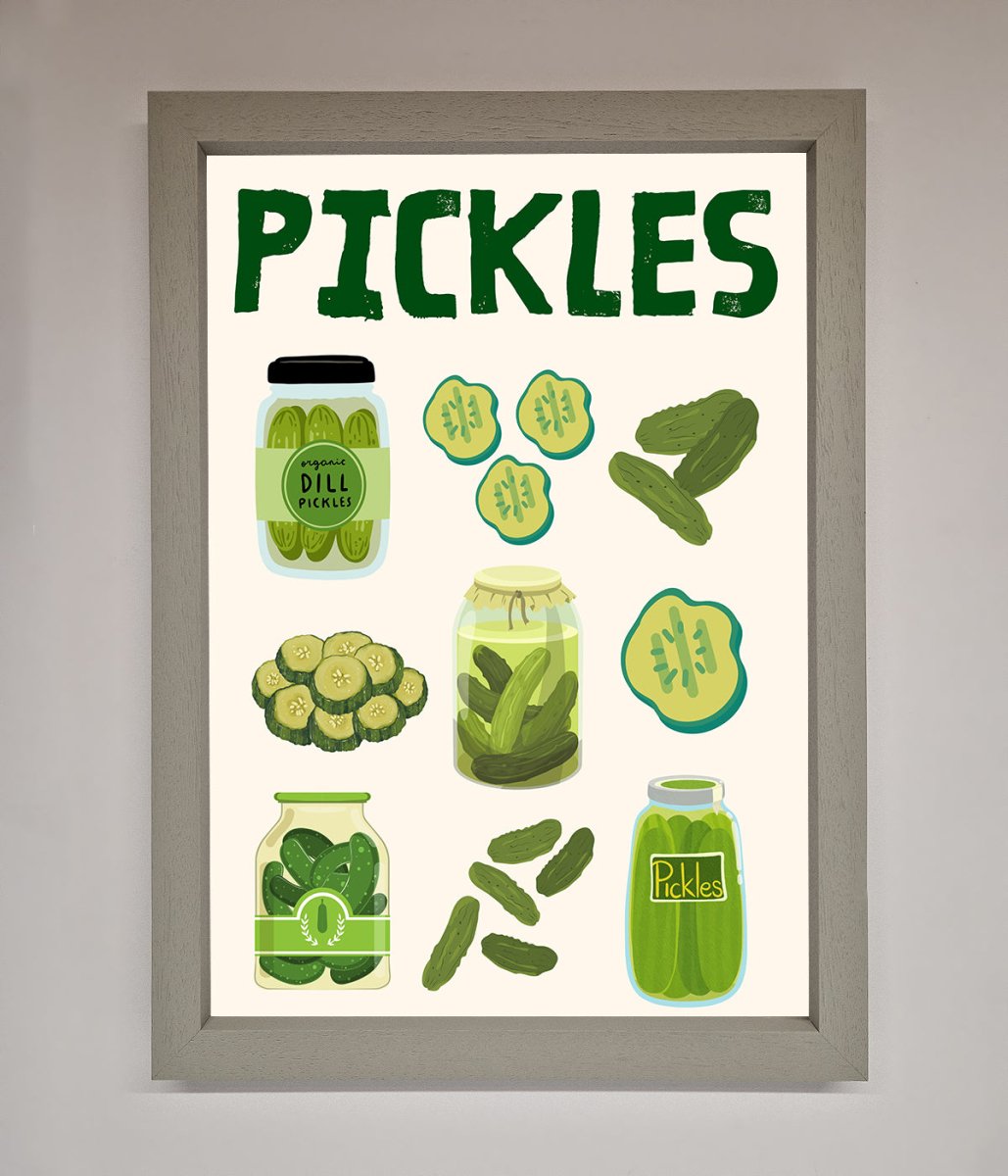 Pickle Lover Framed Wall Art