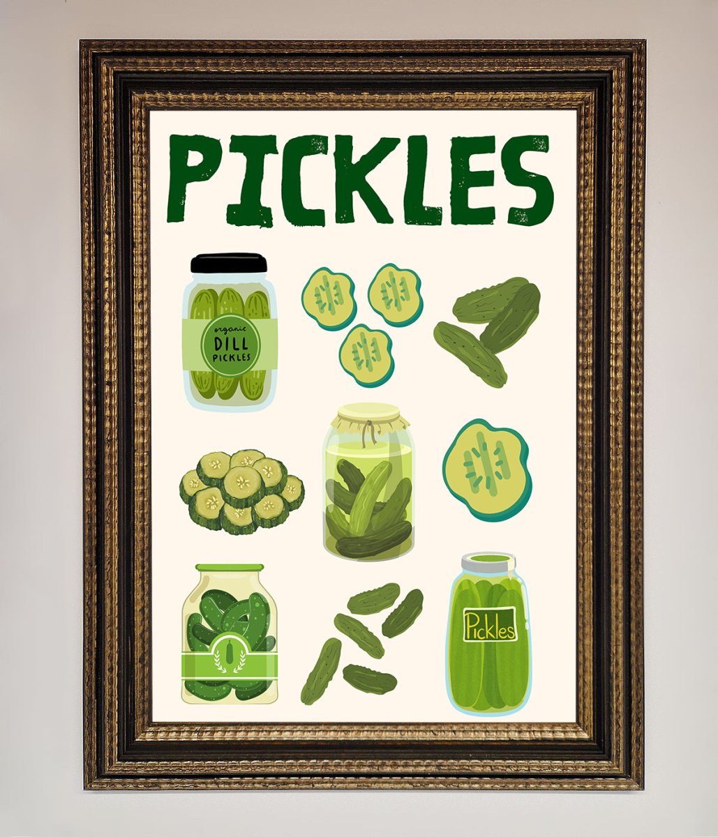Pickle Lover Framed Wall Art